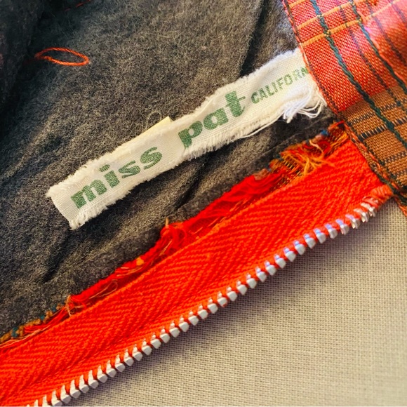 Vintage Miss Pat California Red Plaid Pencil Skirt - Picture 3 of 7